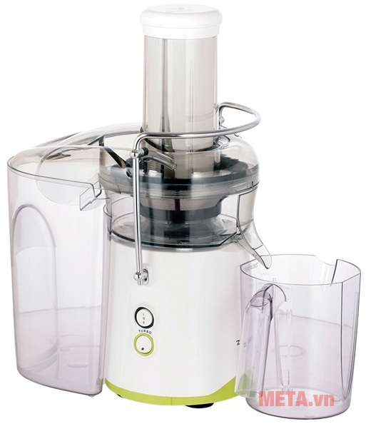 Máy ép trái cây Zelmer ZJE1700G với khay đựng nước có dung tích lớn.