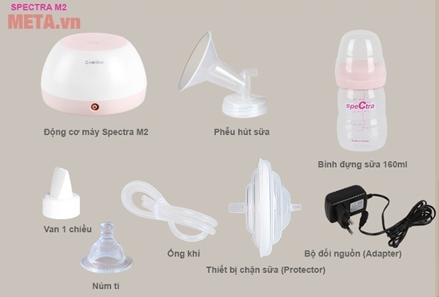 Máy hút sữa kỹ thuật số Spectra M2 với thiết kế hiện đại. Máy hút sữa kỹ thuật số Spectra M2 với thiết kế hiện đại.