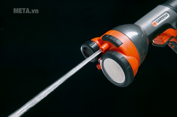 Vòi phun kim loại đa tác dụng Gardena 08107-20 với 4 chế độ phun