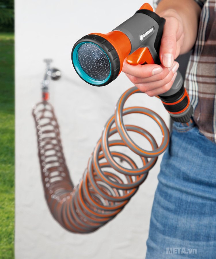 Bộ ống tưới xoắn co giãn 10m Gardena 04647-20