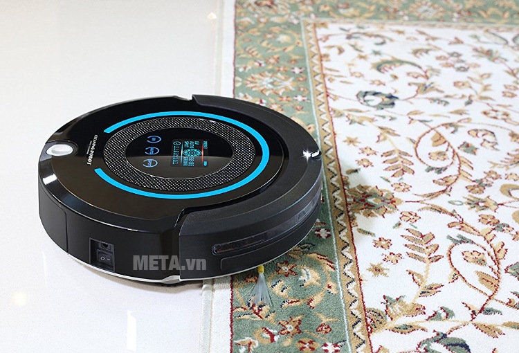 Robot hút bụi thông minh Lilin A338 tự động trở về sạc khi pin yếu. Robot hút bụi thông minh Lilin A338 tự động trở về sạc khi pin yếu.