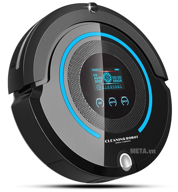 Robot hút bụi thông minh Lilin A338 có màu đen sang trọng. Robot hút bụi thông minh Lilin A338 có màu đen sang trọng.