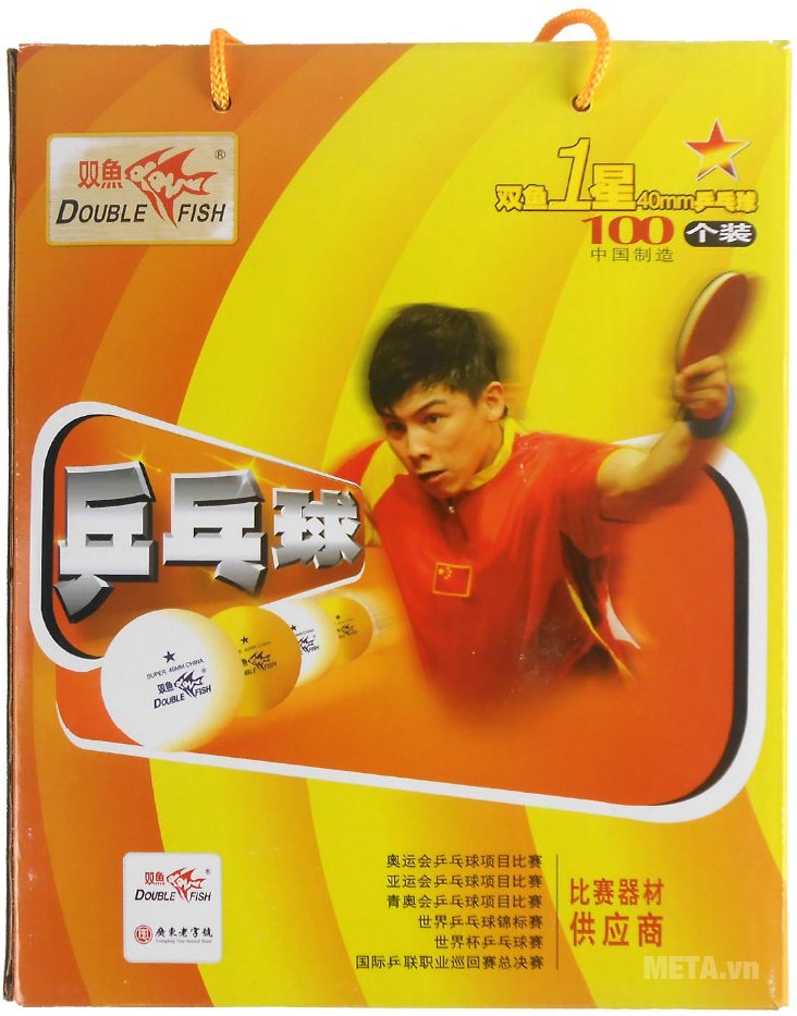 Quả bóng bàn Double Fish 40+ 1 sao