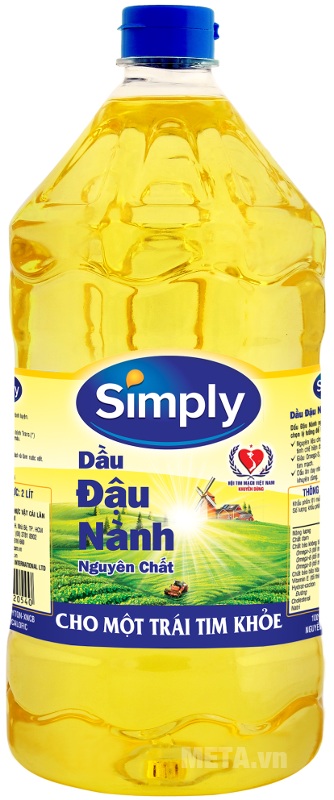 Dầu đậu nành Simply 2 lít (bao bì mới).