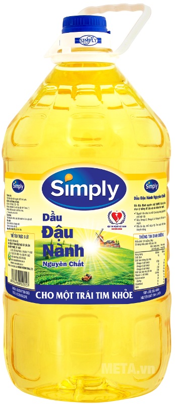 Dầu đậu nành Simply 5 lít (bao bì mới).