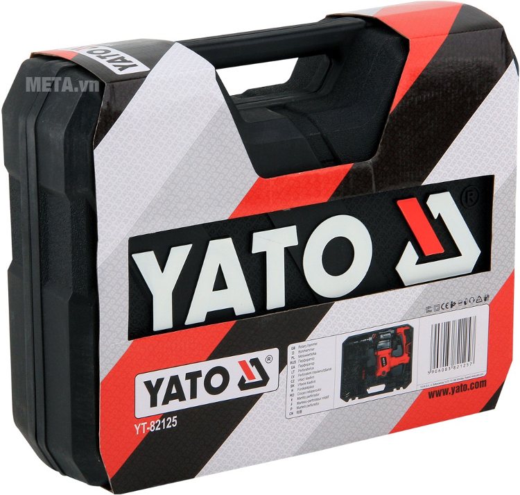 Máy khoan búa - 2 chức năng Yato YT-82125 với hộp đựng sang trọng.