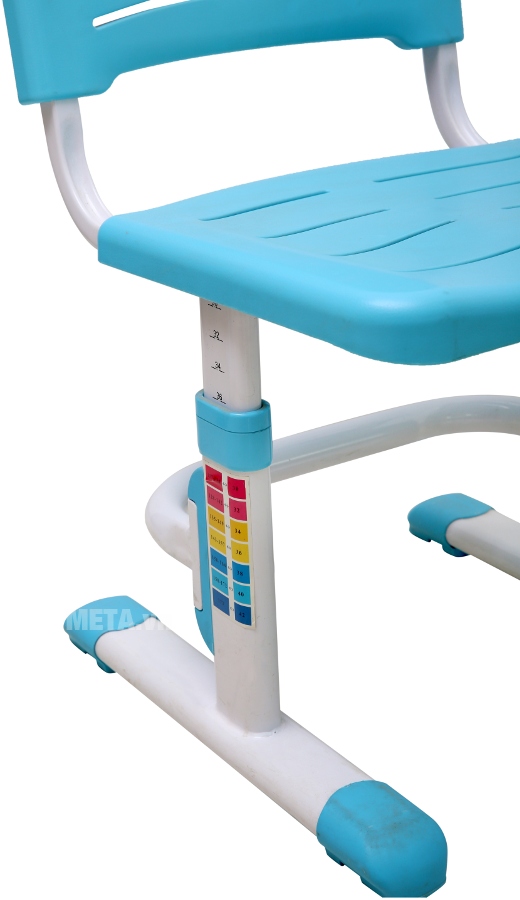 Bộ bàn học thông minh Best Desk Minuet - Xanh da trời với thiết kế ghế ngồi được làm bằng khung chắc chắn.