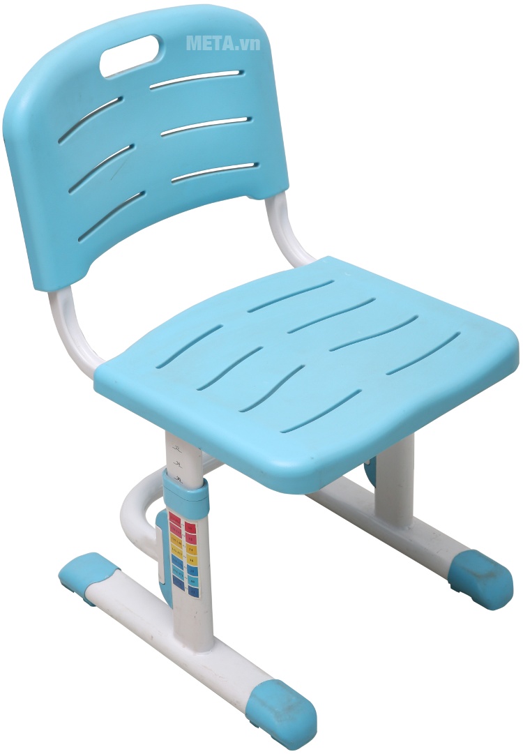 Bộ bàn học thông minh Best Desk Minuet - Xanh da trời với thiết kế ghế ngồi tạo tư thế thẳng cho trẻ khi ngồi.