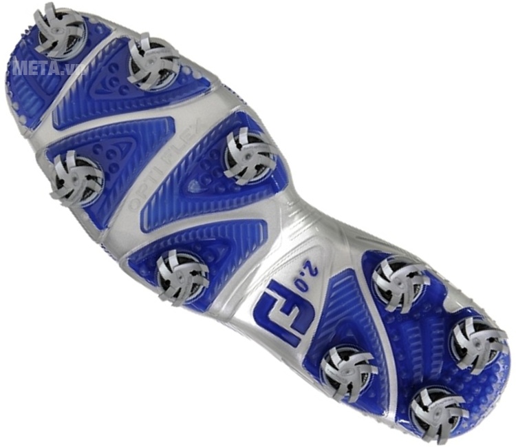 Giày golf nam FootJoy DNA BOA Trắng xanh hoàng gia 53394 với thiết kế đế.