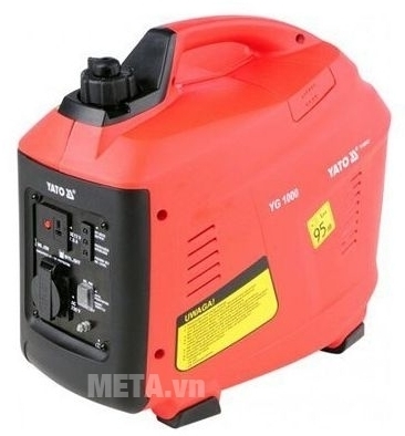 Máy phát điện dùng xăng Yato YT-85421 có màu đỏ đen sang trọng.