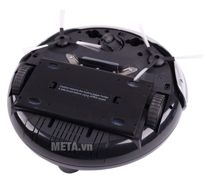 Robot hút bụi Lilin K6L có hai bánh xe.