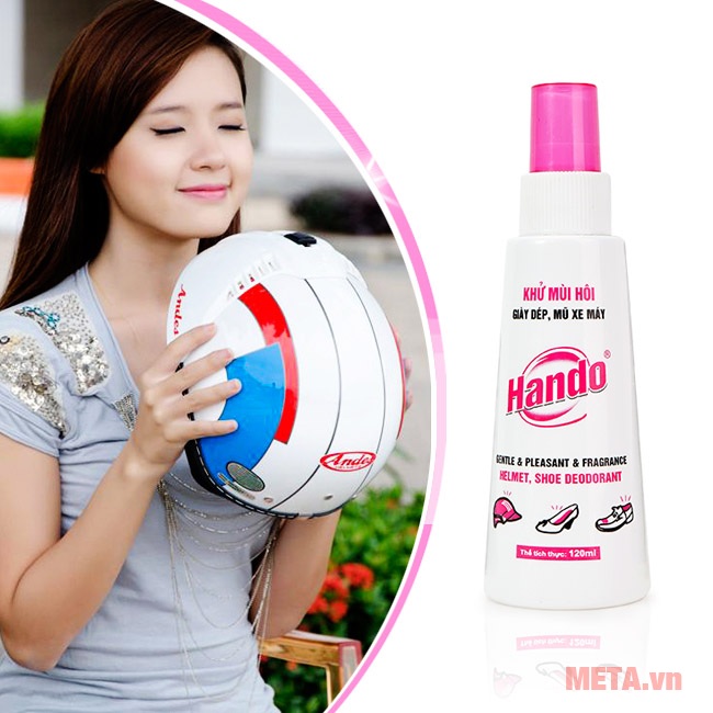 Chai xịt khử mùi mũ bảo hiểm, giày dép 120ml giúp bạn luôn tự tin và thoải mái.