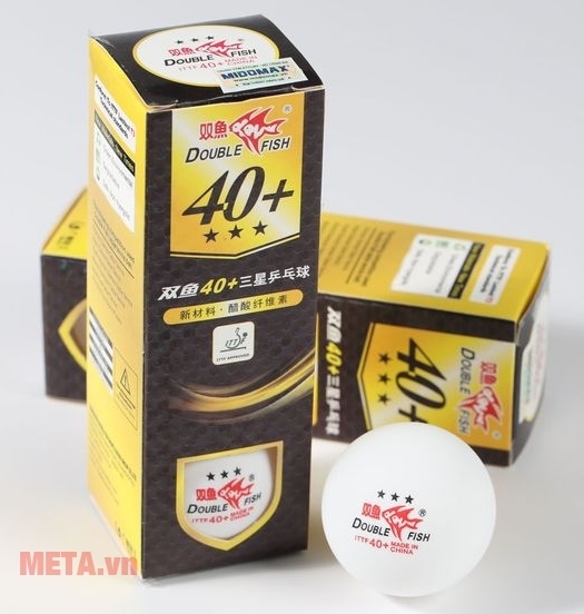 Quả bóng bàn Double Fish 40+ 3 sao có độ nảy chuẩn, tròn đều và có độ bền cơ học cao. Quả bóng bàn Double Fish 40+ 3 sao có độ nảy chuẩn, tròn đều và có độ bền cơ học cao.