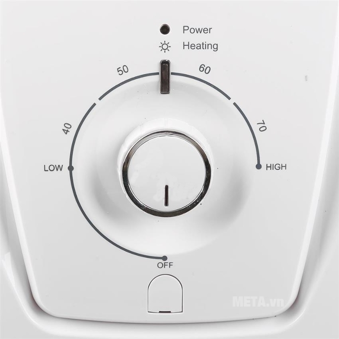 Bình nóng lạnh gián tiếp 30L Midea D30-25VA điều chỉnh nhiệt độ dễ dàng bằng núm vặn. Bình nóng lạnh gián tiếp 30L Midea D30-25VA điều chỉnh nhiệt độ dễ dàng bằng núm vặn.