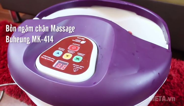 Bồn massage chân Buheung MK-414 có trọng lượng nhẹ, kích thước nhỏ gọn.