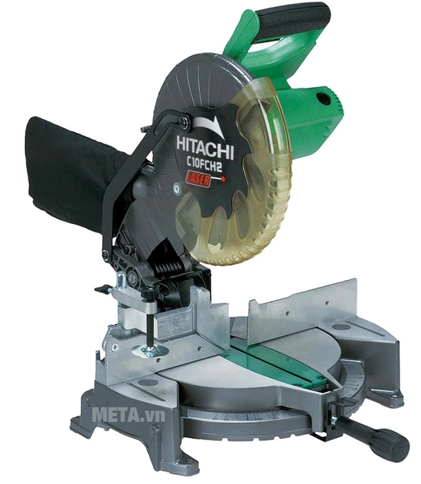 Máy cắt góc đa năng Hitachi C10FCH2 thiết kế để bàn.