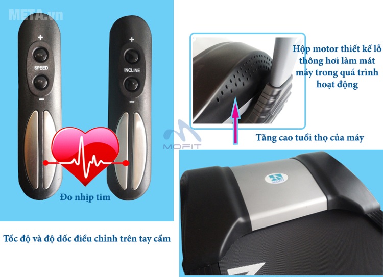 Máy chạy điện cỡ lớn MHT-5053 với thiết kế ưu việt.