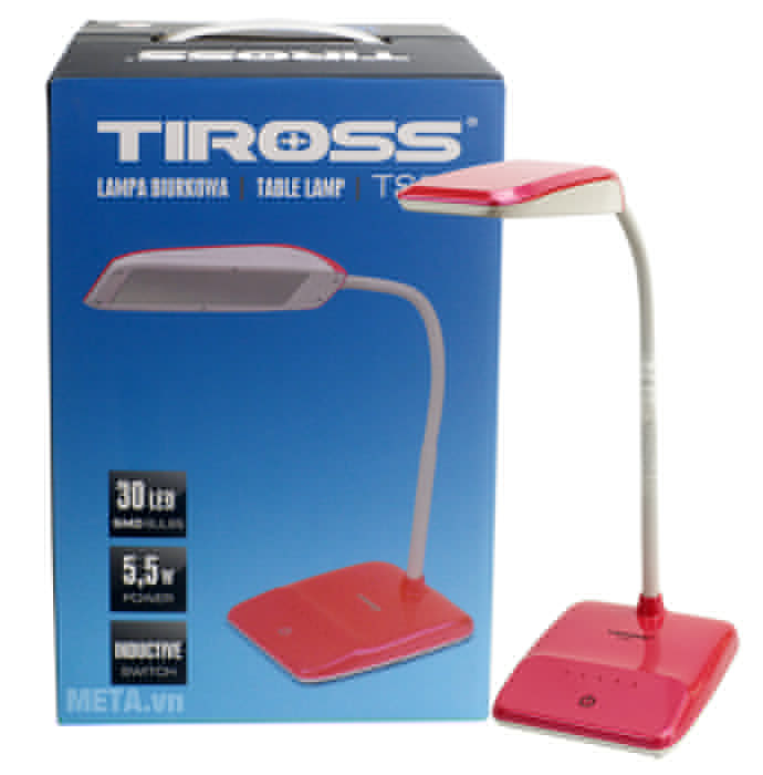 Đèn bàn Led Tiross TS-57 có hộp đựng bảo quản đèn.