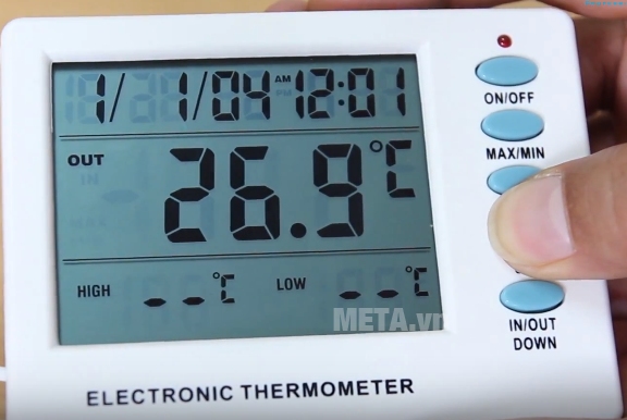 Thiết bị đo nhiệt độ M&MPRO HMAMT-108 với màn hình lớn hiển thị dễ nhìn. Thiết bị đo nhiệt độ M&MPRO HMAMT-108 với màn hình lớn hiển thị dễ nhìn.