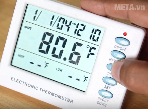 Thiết bị đo nhiệt độ M&MPRO HMAMT-108 với thiết kế nút bấm. Thiết bị đo nhiệt độ M&MPRO HMAMT-108 với thiết kế nút bấm.