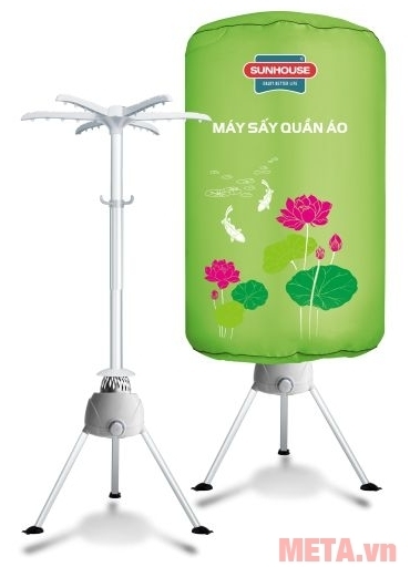 Máy sấy quần áo Sunhouse SHD2610 có 3 chân trụ vững chắc.