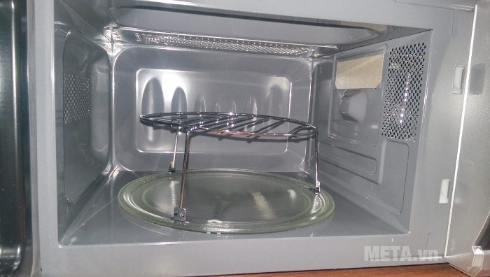 Lò vi sóng Delonghi MW205 S có đĩa quay 24,5cm