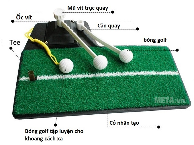 Cấu tạo của thảm tập Golf Swing Mat