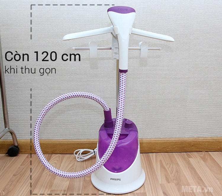 Bàn là hơi nước Philips GC50 dễ dàng điều chỉnh độ cao của giá treo quần áo. Bàn là hơi nước Philips GC50 dễ dàng điều chỉnh độ cao của giá treo quần áo.