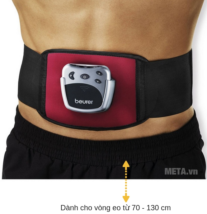  Máy massage xung điện đai bụng Beurer EM30 dành cho cả nam và nữ sử dụng.