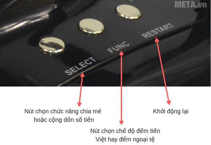 Máy đếm tiền Silicon MC-B52 sử dụng đơn giản, dễ dàng