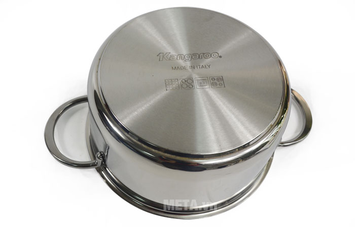 Bộ nồi Kangaroo KG182 có 3 lớp đáy dày dặn 
