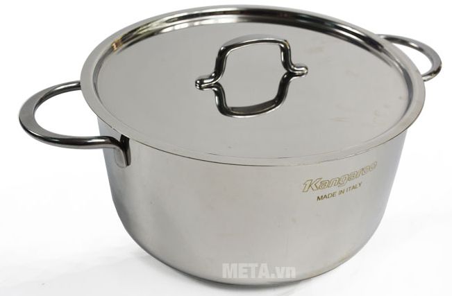 Bộ nồi Kangaroo KG182 có in xuất xứ trên thân nồi 