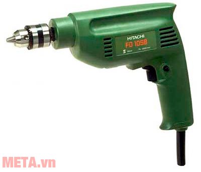 Hitachi FD10SB có nút giữ duy trì thao tác khoan nên người dùng không phải bấm cò máy liên tục.