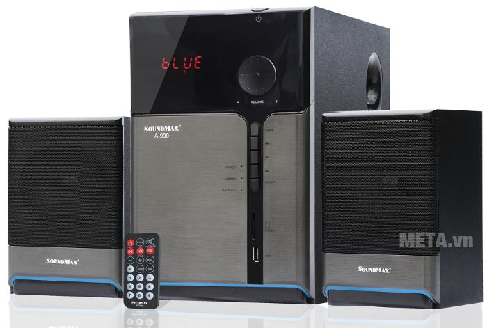 Loa SoundMax A-990 có hệ thống kênh 2.1