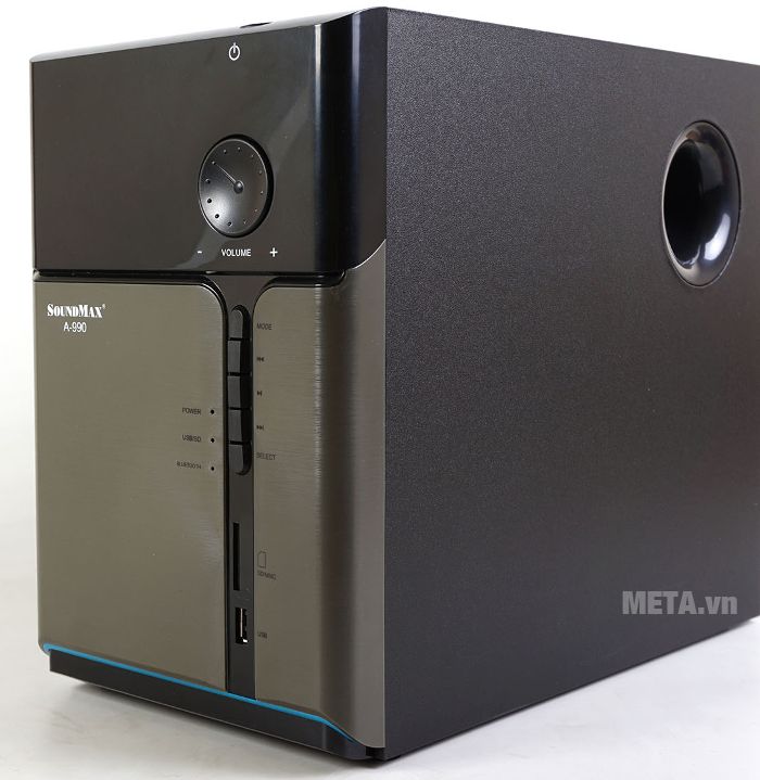 Loa siêu trầm nằm trong bộ loa SoundMax A-990