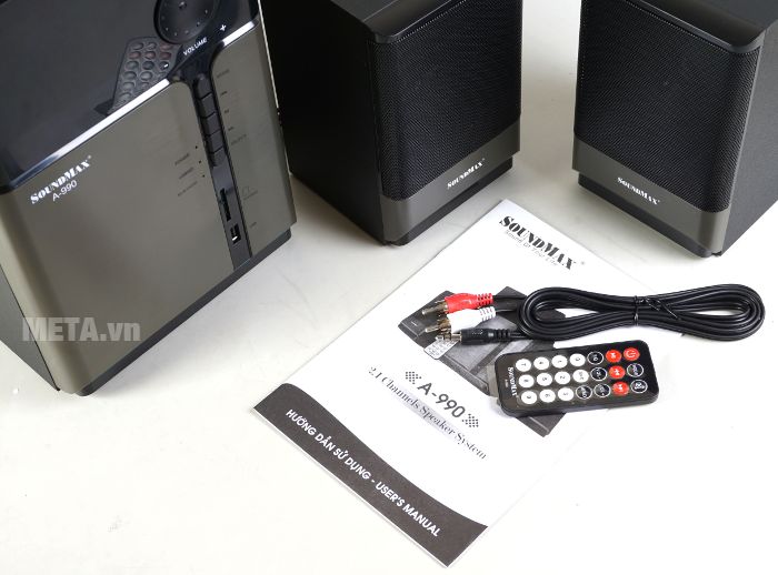 Loa SoundMax A-990 có điều khiển từ xa đi kèm
