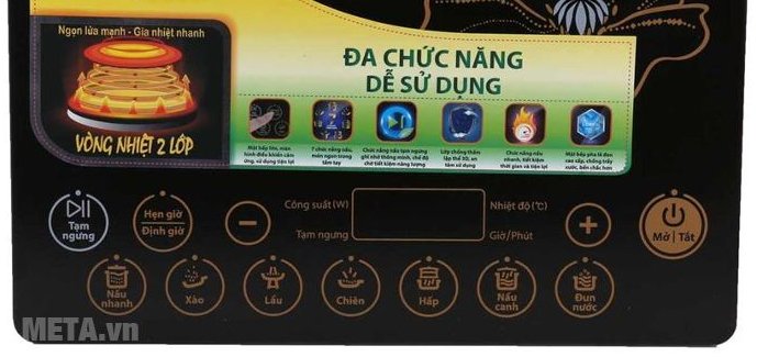 Bếp từ cảm ứng Supor SDHCB45VN-210 với 7 chức năng nấu tiện dụng