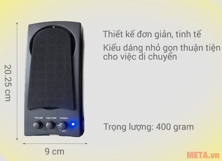 Loa vi tính SoundMax A150 gọn nhẹ