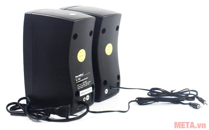 Loa vi tính SoundMax A150 thiết kế thùng loa bằng nhựa 