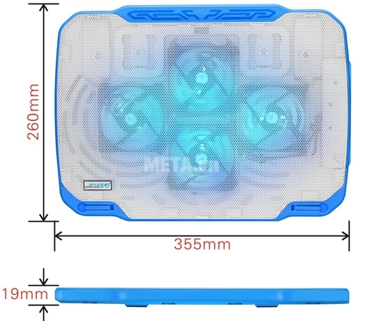 Đế tản nhiệt Cool Cold™ Elegant Ice 1 Pro - K21 Pro phù hợp với dòng laptop từ 15