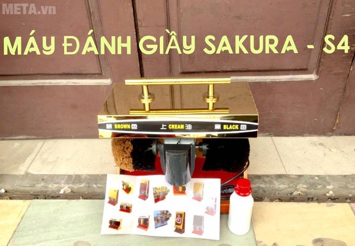 Máy đánh giày Sakura SKR S4 có màu vàng sang trọng