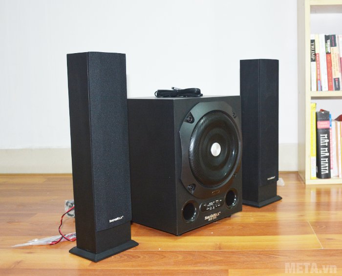 Loa vi tính SoundMax AW200 có màu đen sang trọng Loa vi tính SoundMax AW200 có màu đen sang trọng
