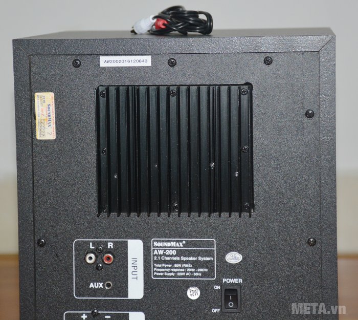Loa vi tính SoundMax AW200 thiết kế loa siêu trầm có khe tản nhiệt lớn Loa vi tính SoundMax AW200 thiết kế loa siêu trầm có khe tản nhiệt lớn