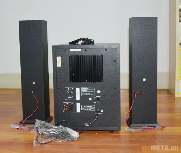 Mặt sau của loa vi tính SoundMax AW200 Mặt sau của loa vi tính SoundMax AW200