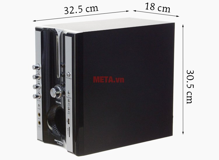 Kích thước của loa siêu trầm SoundMax A8900