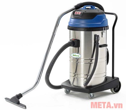 Máy hút bụi công nghiệp HiClean HC80A có ống hút bằng inox cho độ bền cao.