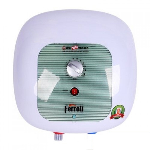 Bình nóng lạnh Ferroli Cubo Export 15L chống giật, công suất 2500W