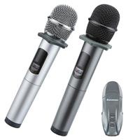 Micro karaoke không dây hát trên ô tô Excelvan K18U (02 mic, UHF)