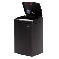 Thùng rác Inox nhấn vuông nhỏ Fitis STS1-903 - 15L (Đen)