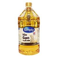 Dầu gạo nguyên chất Simply chai 2 lít